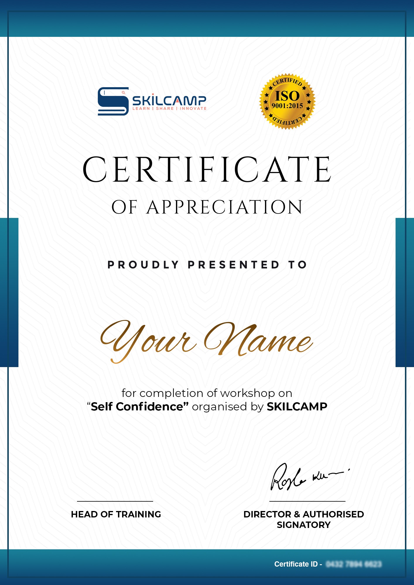 Workshop on Self Confidence