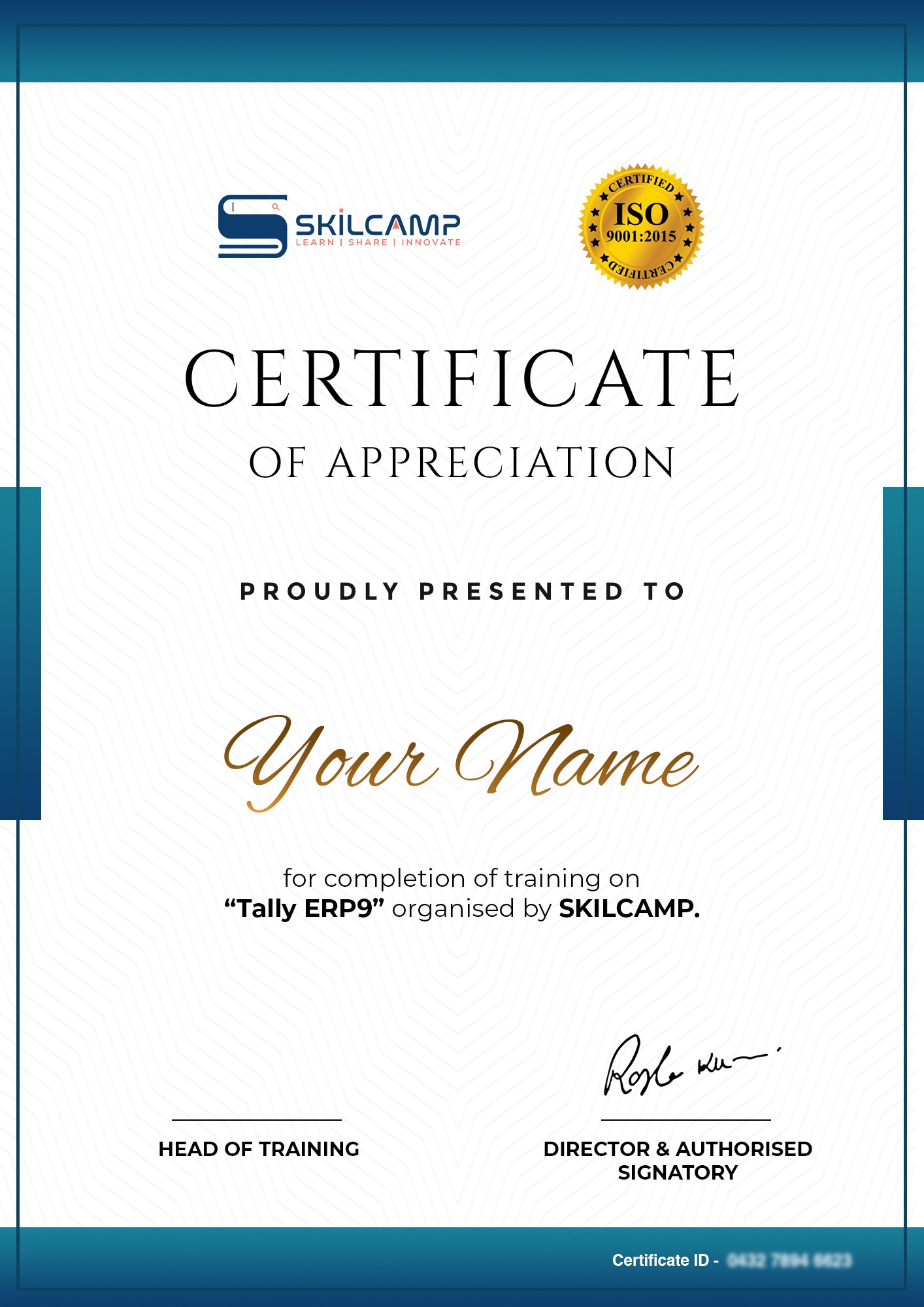 Tally Certificate