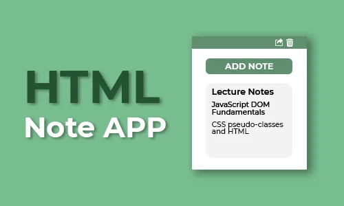 HTML Note App